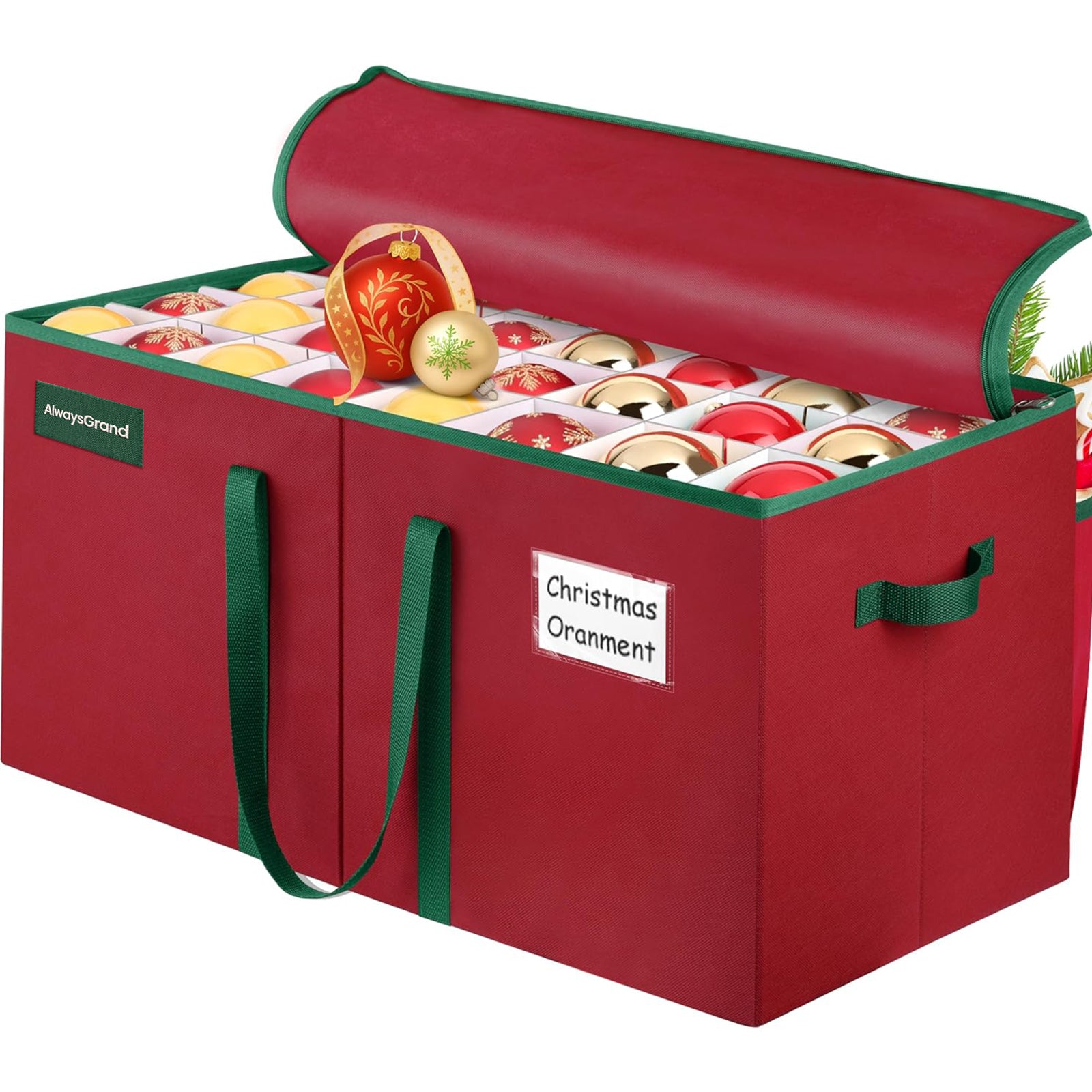 AlwaysGrand Christmas Ornament Storage Box