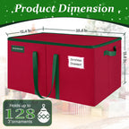 AlwaysGrand Christmas Ornament Storage Box