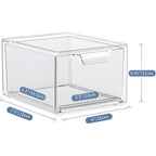 AlwaysGrand 2 Pack Stackable Makeup Organizer and Storage