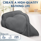 AlwaysGrand Bath Pillow with Breathable Mesh Fabric