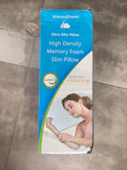 AlwaysGrand Ultra Thin Pillows for Side, Back, Stomach Sleepers